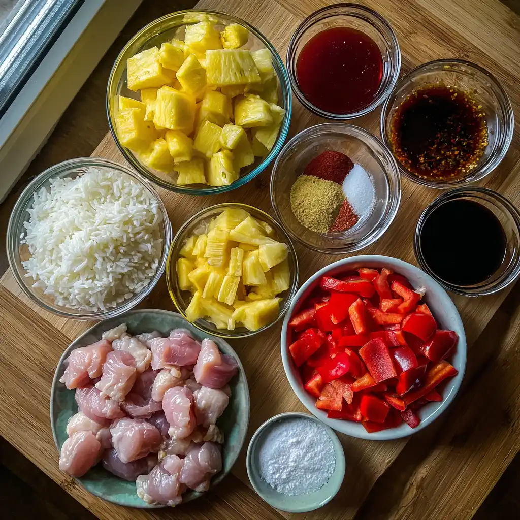Sweet and Sour Chicken Rice Bowl