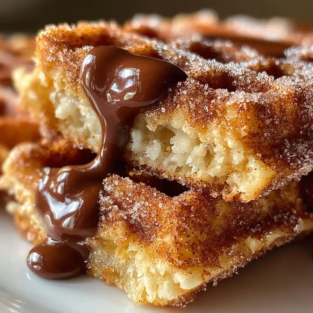 Churro Waffles with Cinnamon Sugar